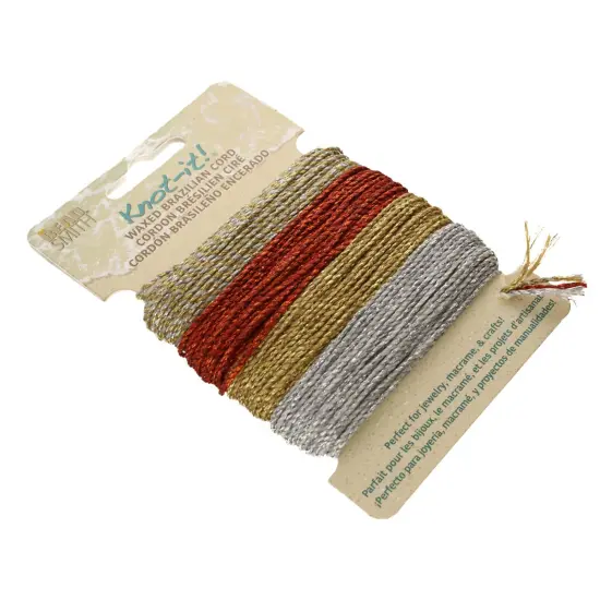 The Beadsmith Brazillian Waxed Cord Mix Metallics {5}