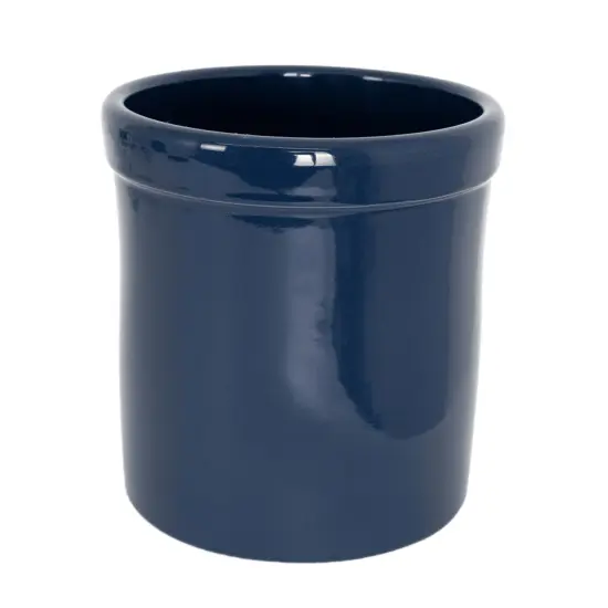 Ohio Stoneware Pickling Fermentation Crock, 1 Gallon Handmade for Food Preservation Storage Utility and Decor, Midnight Blue {1}