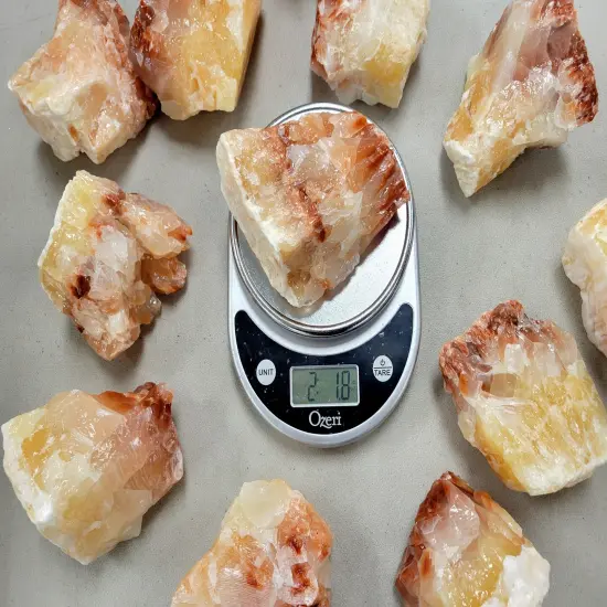 Jumbo Red Calcite Crystal Specimens from Mexico {6}