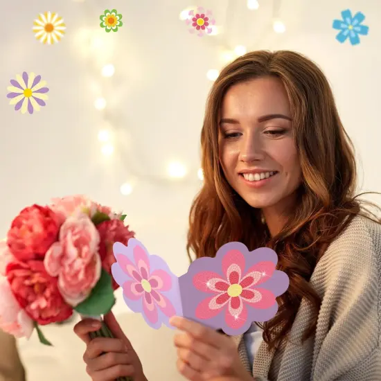 30 Pcs Mother's Day Flower Diamond Painting Greeting Card Kit {2}