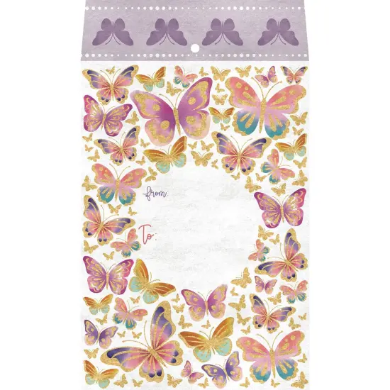 Pack/6: Butterflies Theme Mailing Envelope - 6 x 1/2 x 9-1/2" {1}