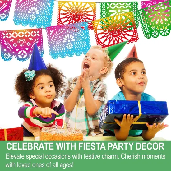 Mexican Party Banners, Papel Picado Banner - Cinco de Mayo, Fiesta Party Decorations {3}