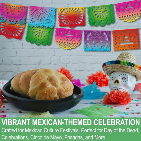 Mexican Party Banners, Papel Picado Banner - Cinco de Mayo, Fiesta Party Decorations {2}