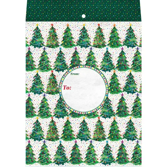Pack/6: Christmas Trees Theme Mailing Envelope - 9 x 1/2 x 12" {1}