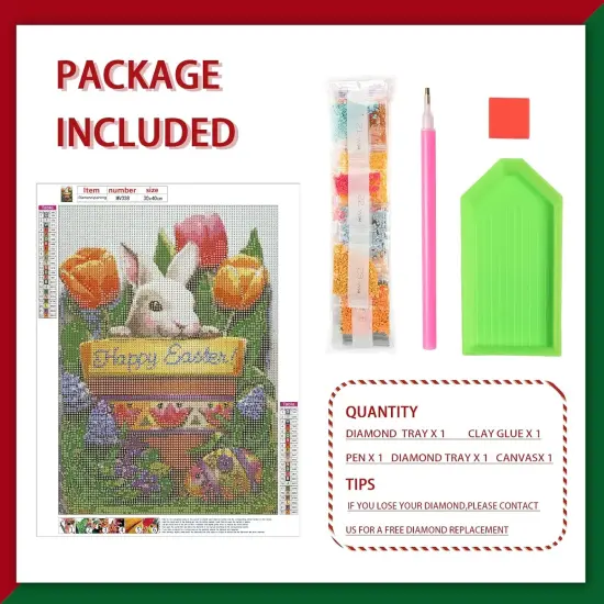 5D Easter Bunny Diamond Painting Kits {5}