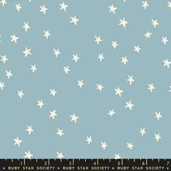 Starry New Soft Blue 43"/44" Fabric Per Yard {1}