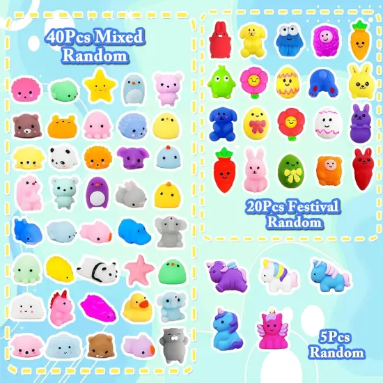 130Pcs Mochi Squishy Toys {3}