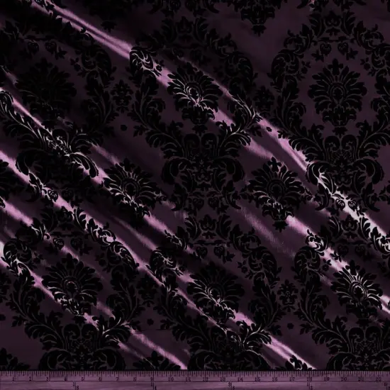 1 Yard Elegant Flocking Taffeta Fabric Polyester for Backdrops & Event Draping Ivory {6}