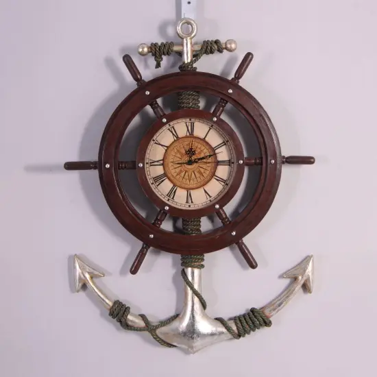 Anchor Clock Life Size Statue {5}