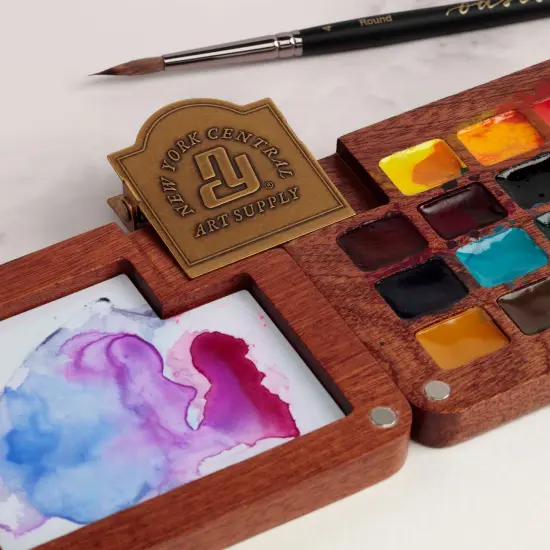 New York Central Embossed Brass Book Clip, Vintage Patina Finish, 1.57" x 1.73" x 0.77", Holds up to .67", Decorative Office Supplies, Durable Journal Clip with Strong Metal Spring {5}