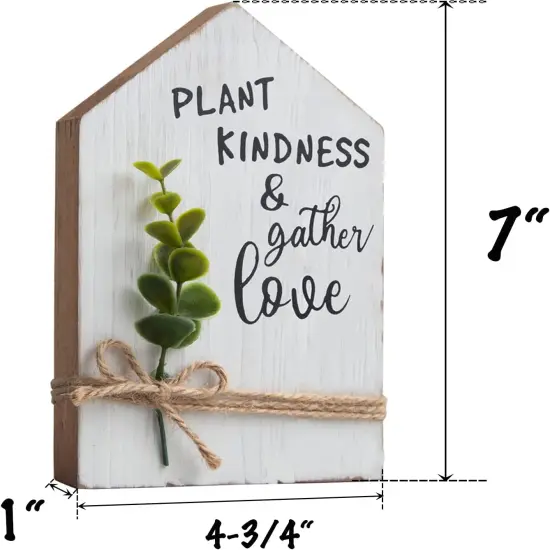 Spring Decor, Home Decor Accents, Wood Decorations for Home, Spring Ornaments with Eucalyptus {2}