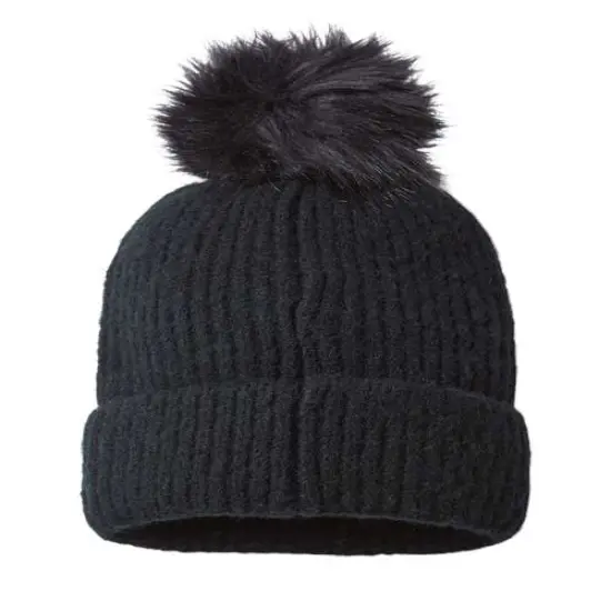 Columbia&reg; Winter Blur Pom Pom Cuffed Beanie Black {2}