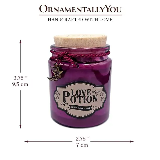 Love Potion Romantic Candle, Sandalwood Flavored Valentine Decor {4}
