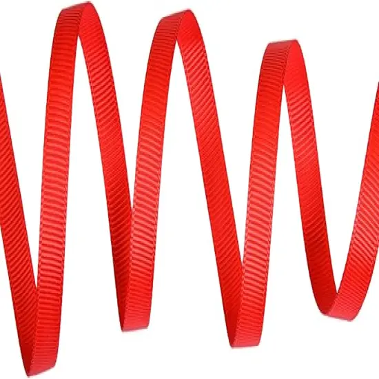 Red Grosgrain Ribbon, 3/8 Inch 50 Yards, for Gift Wrapping Crafts Hair Bows Wedding Party Decoration {4}