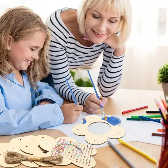 4 Pack Bird Feeder Kits for Kids Make Your Own Bird Feeders Wooden Art and Craft for Girls Boys Ornaments DIY to Paint Craft for Fall Garden Outdoor Decoration Winter Activities Project {2}