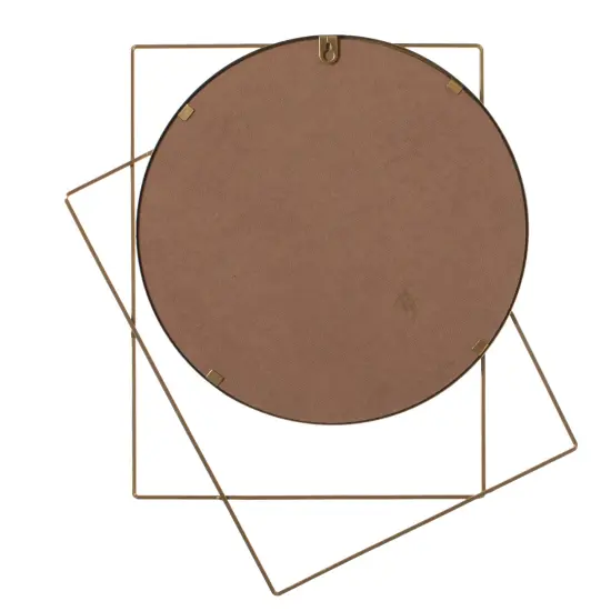 Uniquewise Decorative Metal Wall Mounted Modern Mirror - Perfect for Living Room, Bedroom, Bathroom Vanity, Entryway, or Hallway, Adding Elegance and Charm to Your Space {5}