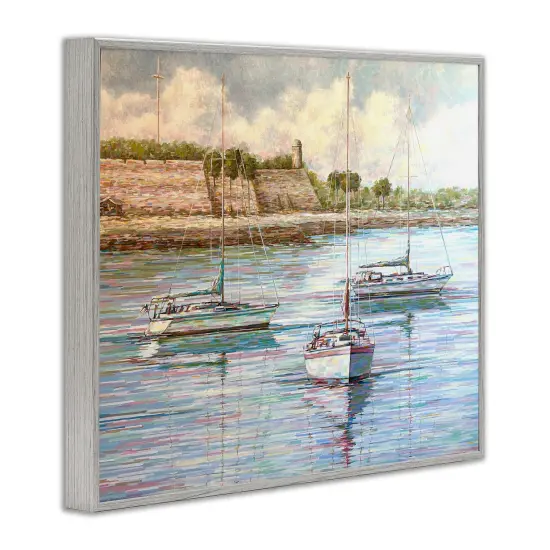 Stupell Industries Clear Day on the Matanzas Framed Giclee By Linda Sperruzzi {3}