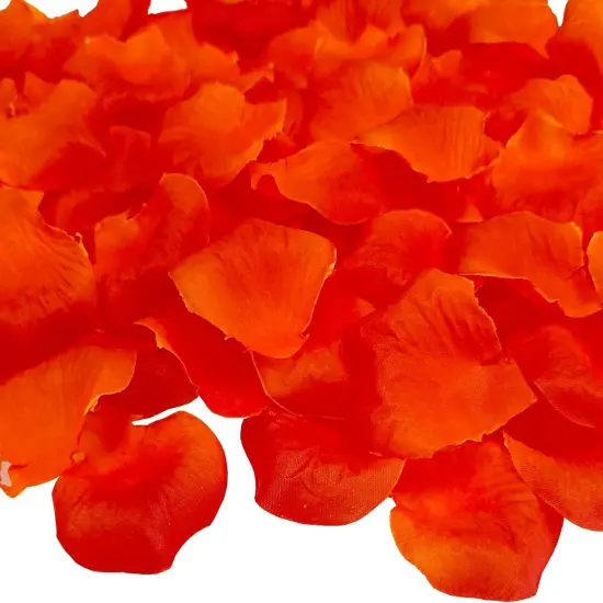 0.45LB Sunset Red Rose Petals for Wedding,2500 Pcs Fake Rose Petals (2.3'') {3}