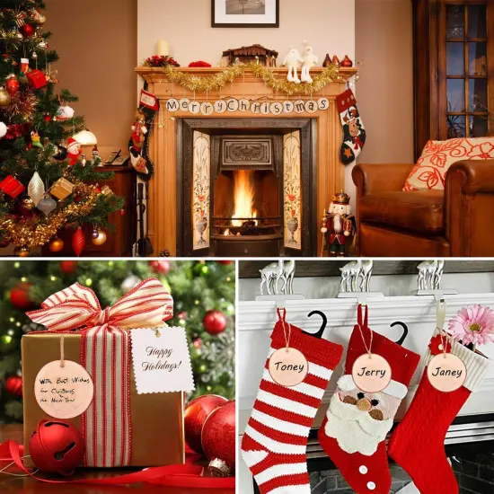 Tree Slices for Arts and Crafts 25 Pcs 3.1-3.5 Inches {2}