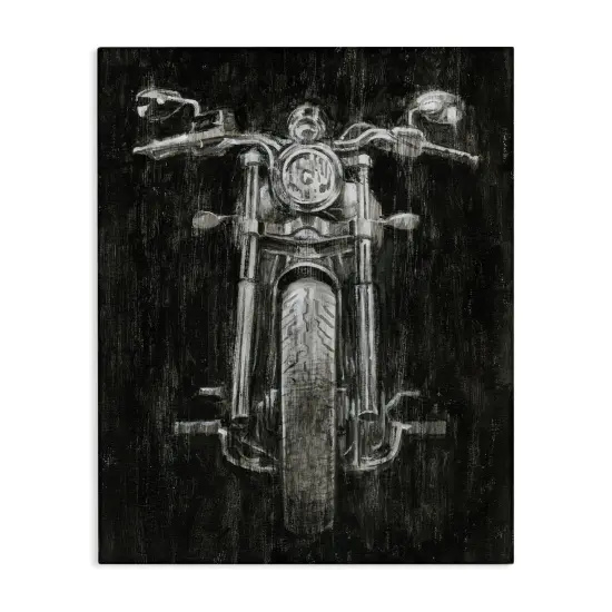 Stupell Industries Dark Rustic Motorcycle Canvas By Ethan Harper {1}