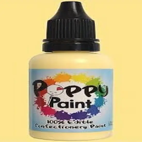 Poppy Paint Buttercup Yellow Edible Food Color for Cake Decorating and Chocolate {3}