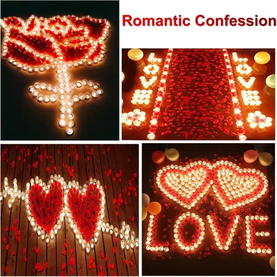 1000PCS Wine Red Fake Rose Petals for Romantic Night {3}