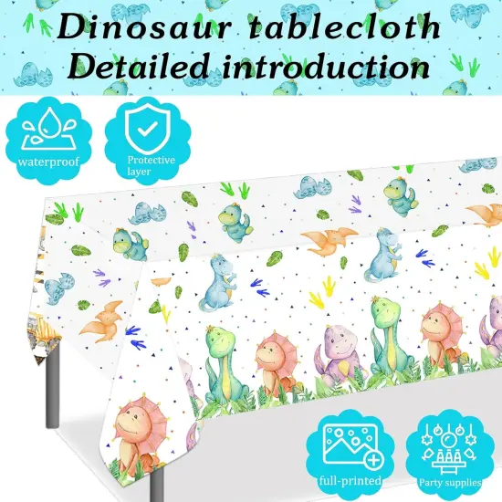 2pcs Dinosaur Tablecloths {4}