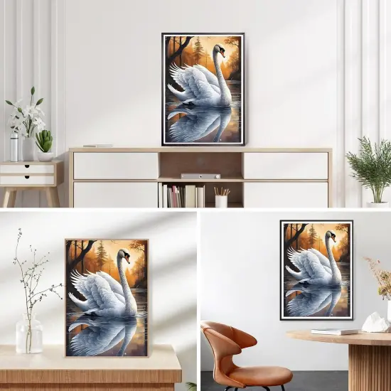 DIY Swan Diamond Painting Kits for Adults {3}
