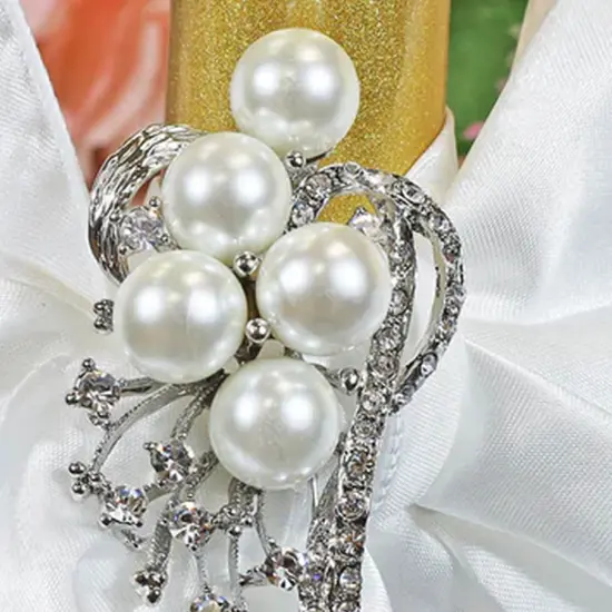 Shooting Star Rhinestone Chair Sash Buckle Silver Metal Accent 2 Inch Width {4}