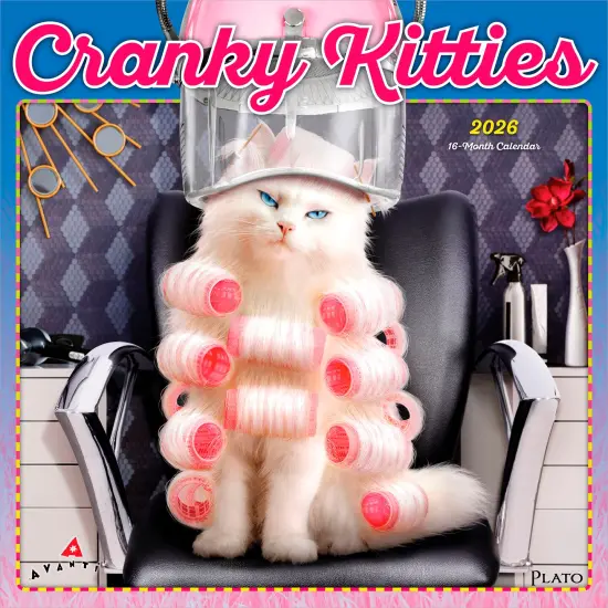 Avanti Cranky Kitties OFFICIAL | 2026 12 x 24 Inch (Hanging) Monthly Square Wall Calendar {1}