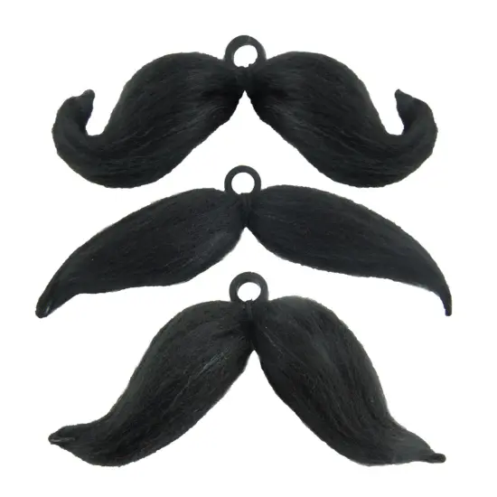 Shape It 6 Ways Black Moustache Costume Accessory {4}