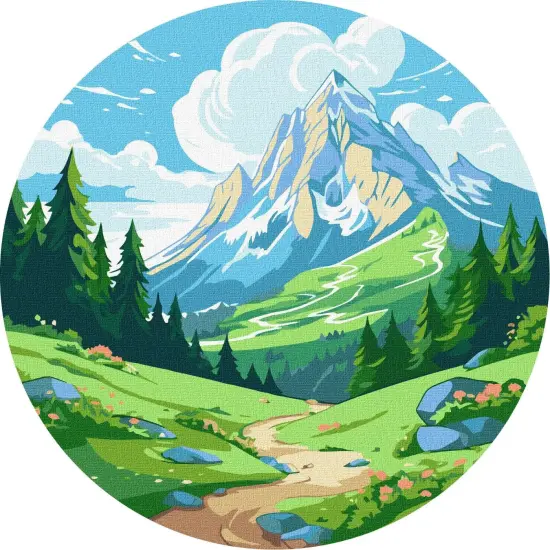 Painting by Numbers kit Green Valley KHO-R1041 {2}