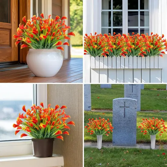 20 Bundles Calla Lily (500 Heads) Fall Artificial Flowers {4}