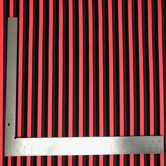 1 Yard Liverpool Knit Stripe Print Fabric Textured Stretch Material for Apparel, 58" 60" Wide {3}