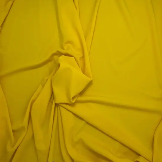1 Yard Stretch Liverpool Solid Knit Fabric For Structured Garments Headbands Dresses 58/60" Wide Yellow {1}