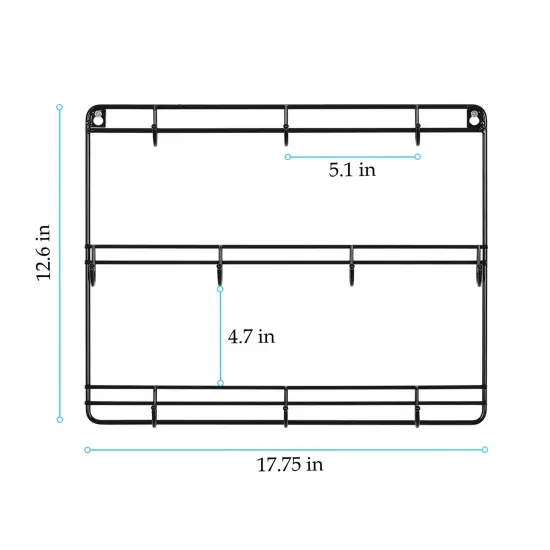 Wall Mounted Coffee Mug Rack Mug Holder Decor 2pcs {4}
