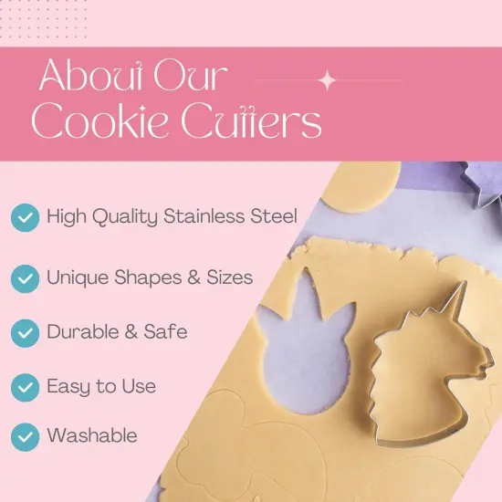 Cookie Cutter Set, Cookie Mold for Cakes Biscuits and Sandwiches (Easter 10 pack) {4}