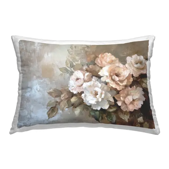 Stupell Industries Pastel Budding Blooms Decorative Printed Throw Pillow Design by Petal Prints Design, 14 x 7 x 20 {1}
