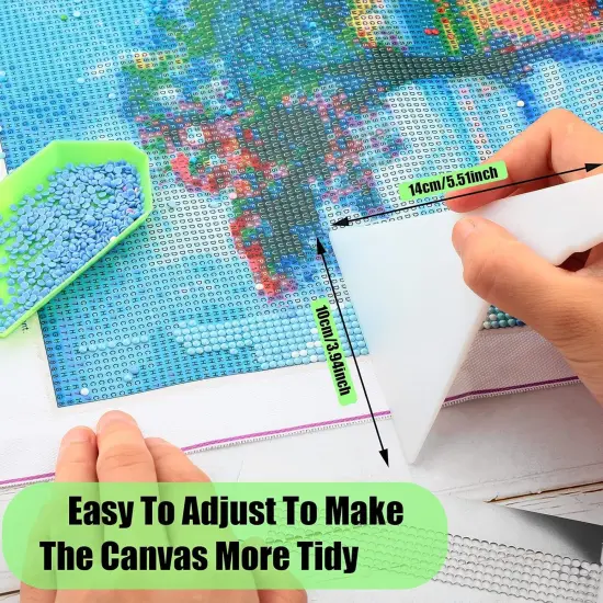 3 Pcs Diamond Painting Rulers Stainless Steel Art Rulers 5d Diamond Drawing Tool Accessories DIY Drawing Tools with 216 699 1020 Blank Grids 2 Pcs Painting Fix Tools for DIY Art Crafts {5}