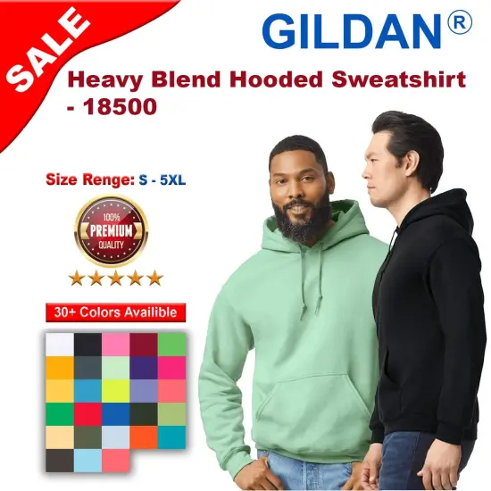 Gildan&reg; Long Sleeve Heavy Blend Hooded Sweatshirt Maroon {2}