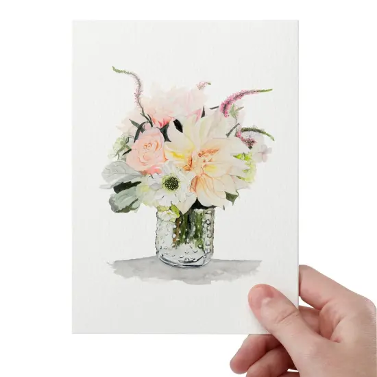 New York Central Folded Watercolor Cards with Envelopes - 5" x 7" - 10-Pack - 140lb Cold Pressed, Bright White 100% Cotton - Archival Acid-Free Watercolor Paper Cards for Artists {4}