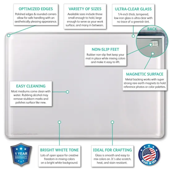 Magnetic Glass Paint Palette {7}