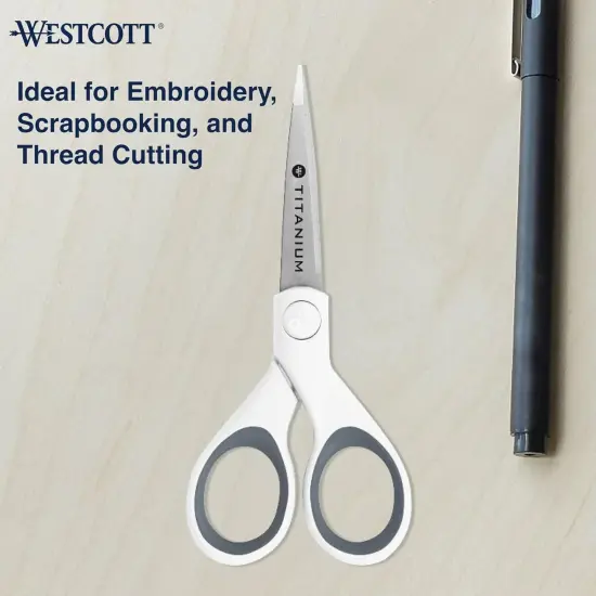 Micro-Tip Fabric Scissors with Titanium-Bonded Blades - Ideal for Crafting, Sewing, and More {4}