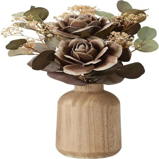 Timeless Luxe Bloom Collection &ndash; Premium Artisan Artificial Floral Decor for Home, Office, Events, and Indoor Spaces (Eternal Charm Floral Display) (Majestic Midnight Roses) {1}