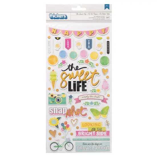 Thickers Vicki Boutin Sweet Rush The Sweet Life Stickers, 107pcs {1}