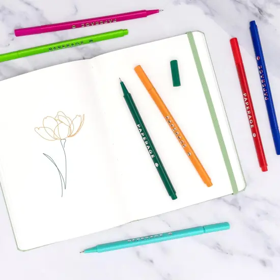 Blank Journal Notebook, (Red), 160 Pages, Medium 5.6 inches x 8 inches - 100 GSM Thick Paper {5}