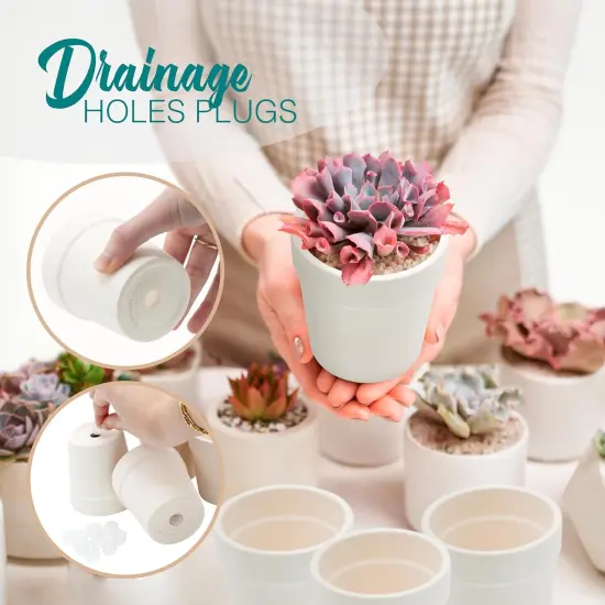 4E's Novelty 12 Pack Ceramic Flower Pots with Drainage Holes - DIY Craft Paintable Flower Pots for Kids {5}