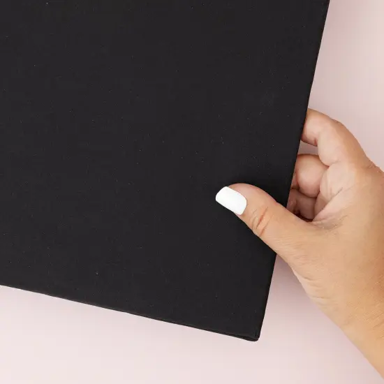 Colorbok Post Bound Fabric Album 12"X12"-Black {5}