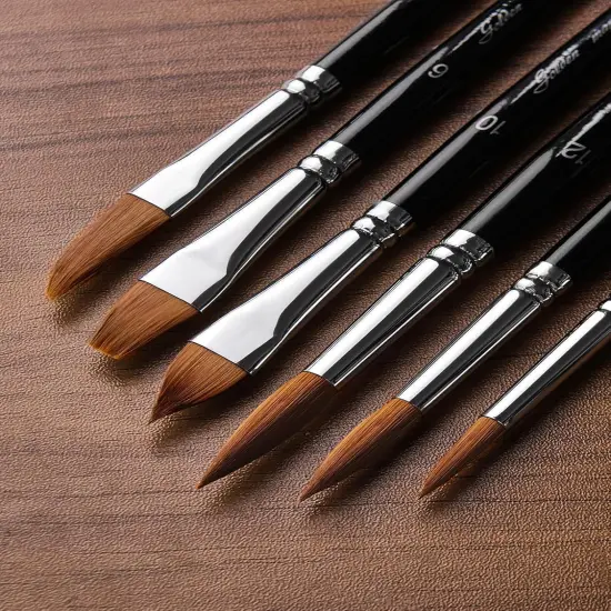 Watercolor Brushes Professional Set, 10 Artist Brushes Watercolor Paint Brushes {3}