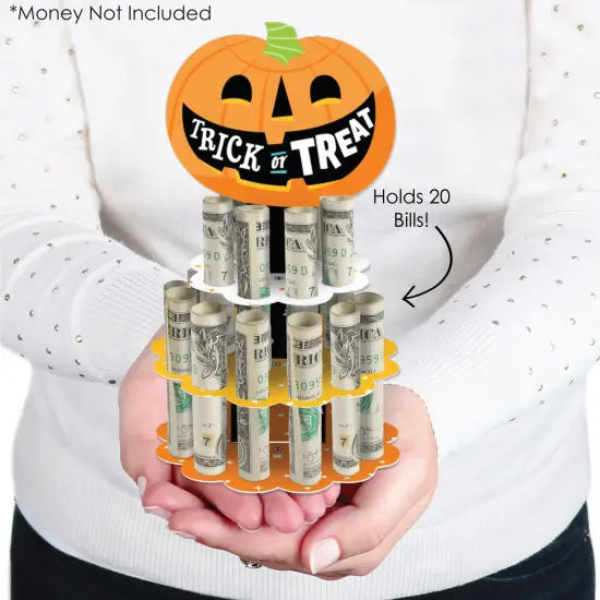 Big Dot of Happiness Jack-O'-Lantern Halloween - DIY Kids Halloween Party Money Holder Gift - Cash Cake {3}